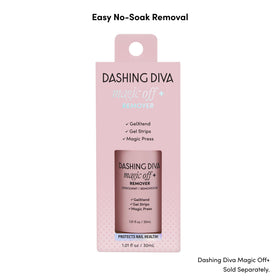 Dashing Diva Strips à Ongles Gel Transparent - Strips en rose et doré