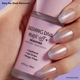 Dashing Diva Strips à Ongles Gel Transparent - Strips sur un fond neutre