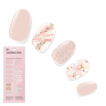 Dashing Diva Strips à Ongles Gel Transparent - Vue de face
