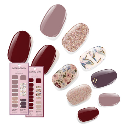 Dashing Diva Strips d'Ongles Collection Automne Florale Alpine Retreat