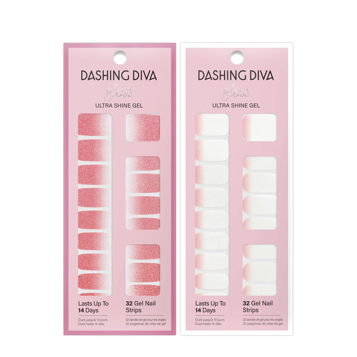 Dashing Diva Strips d'Ongles en situation avec manucure terminée