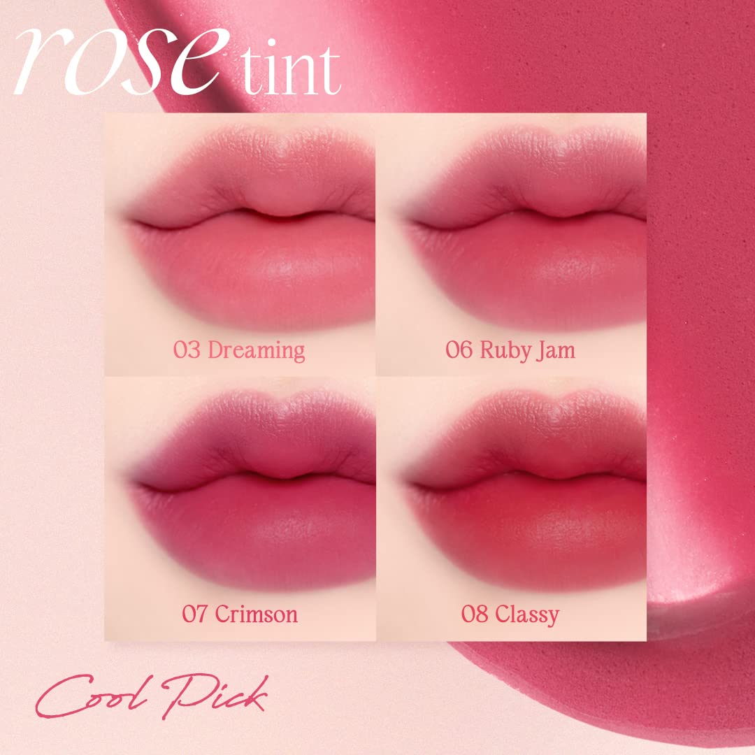 dasique Cream De Rose Tint #06 Ruby Jam sur lèvres avec finition mate