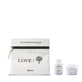 Davines LOVE SMOOTHING kit voyage avec shampoing et après-shampoing