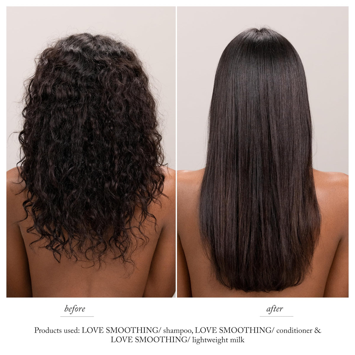 Davines LOVE SMOOTHING Shampoo 250ml vue arrière avec étiquettes