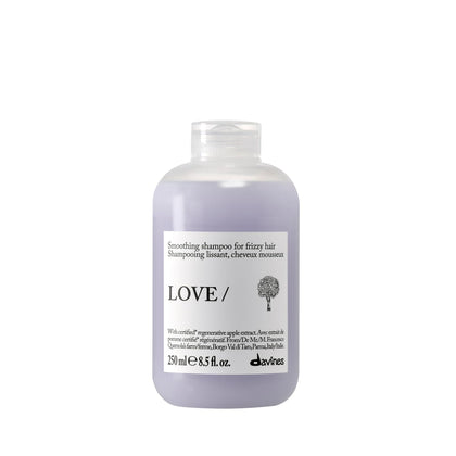 Davines LOVE SMOOTHING Shampoo 250ml vue avant avec bouchon