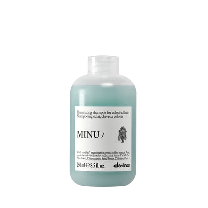 Davines MINU Shampoo 250ml vue de face avec étiquette