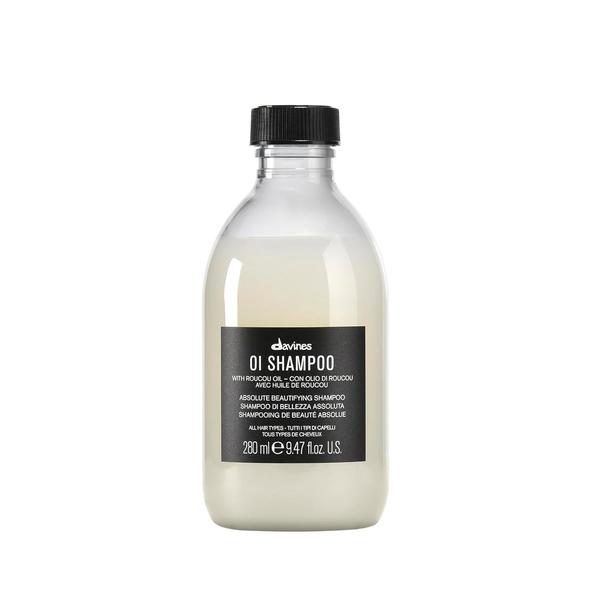 Davines OI Shampoo 330g vue de face avec bouchon