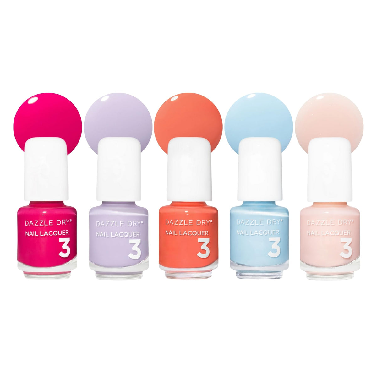Dazzle Dry Mini Flight Happy Hues 5 mini vernis à ongles vue de face
