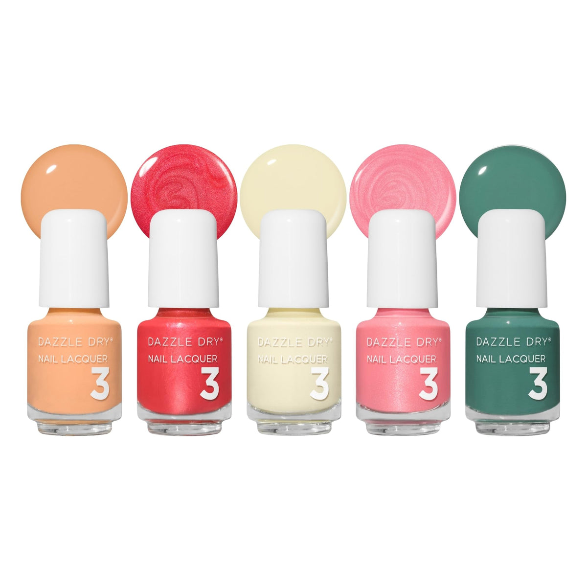 Dazzle Dry Mini Flight Printemps Flingue cinq mini vernis couleurs