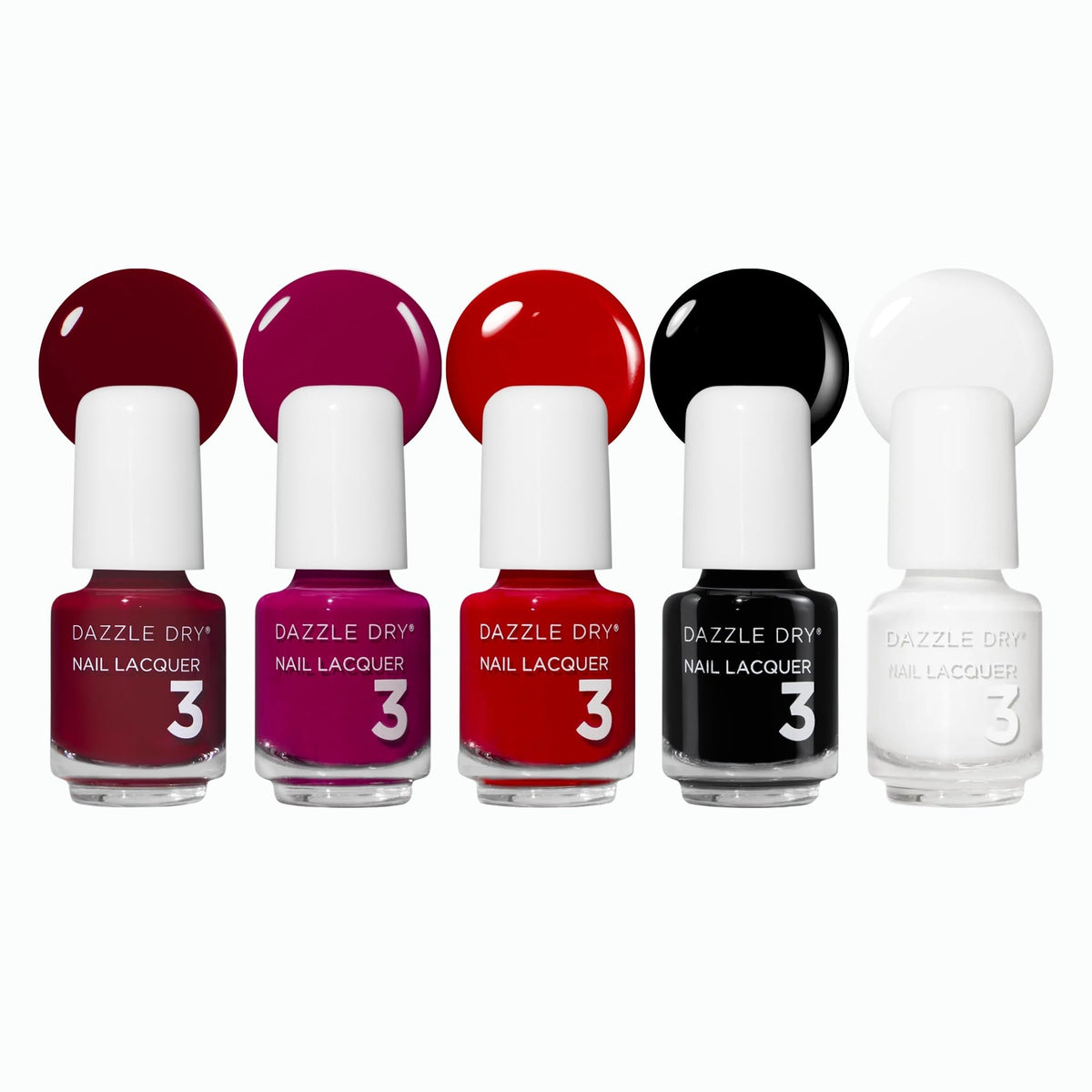 Dazzle Dry Mini Flight vernis à ongles avec 5 flacons de 5 ml