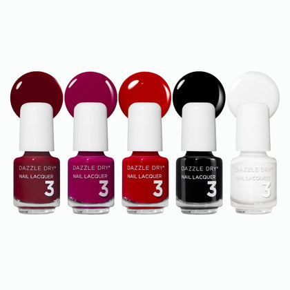 Dazzle Dry Mini Flight vernis à ongles avec 5 flacons de 5 ml