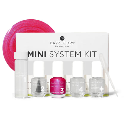Dazzle Dry Mini Kit Beloved vue de face avec tous les produits