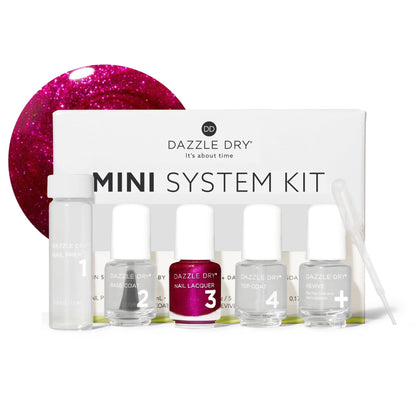Dazzle Dry Mini Kit Kaleidoscope avec tous les produits visibles