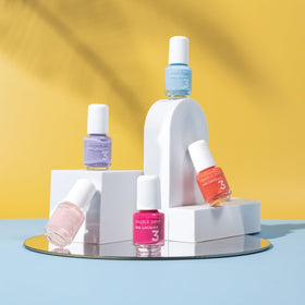 Dazzle Dry vernis à ongles bleu poudre Lotion, Please! en flacon