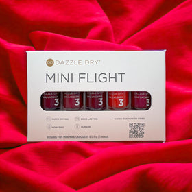 Dazzle Dry vernis rouge métallisé en flacon mini