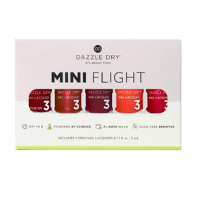 Dazzle Dry vernis rouge vin profond en flacon mini