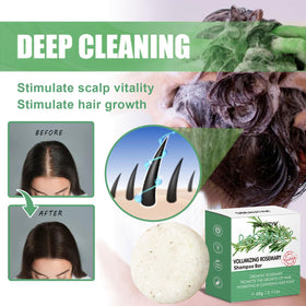 DBEAUTYM Shampooing et Après-Shampooing Solide au Romarin, en utilisation