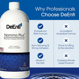 DeEnti Monomer Liquide Acrylique 32oz avec accessoires de manucure