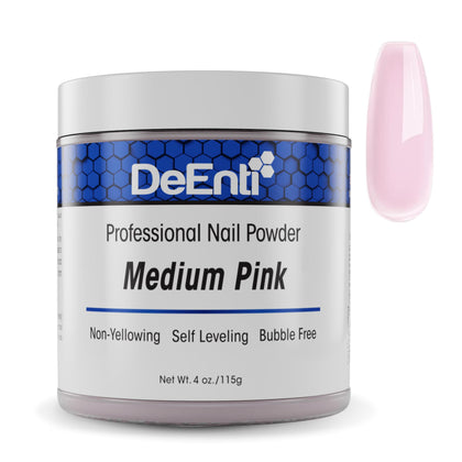 DeEnti Poudre Acrylique Rose Moyen 200g, vue avant du produit