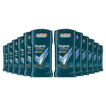 Degree Antiperspirant Cool Rush 12 Count packaging front view