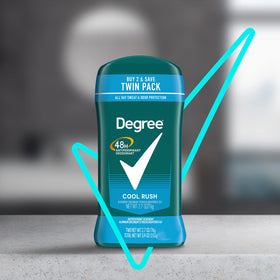 Degree Antiperspirant Cool Rush en situation quotidienne