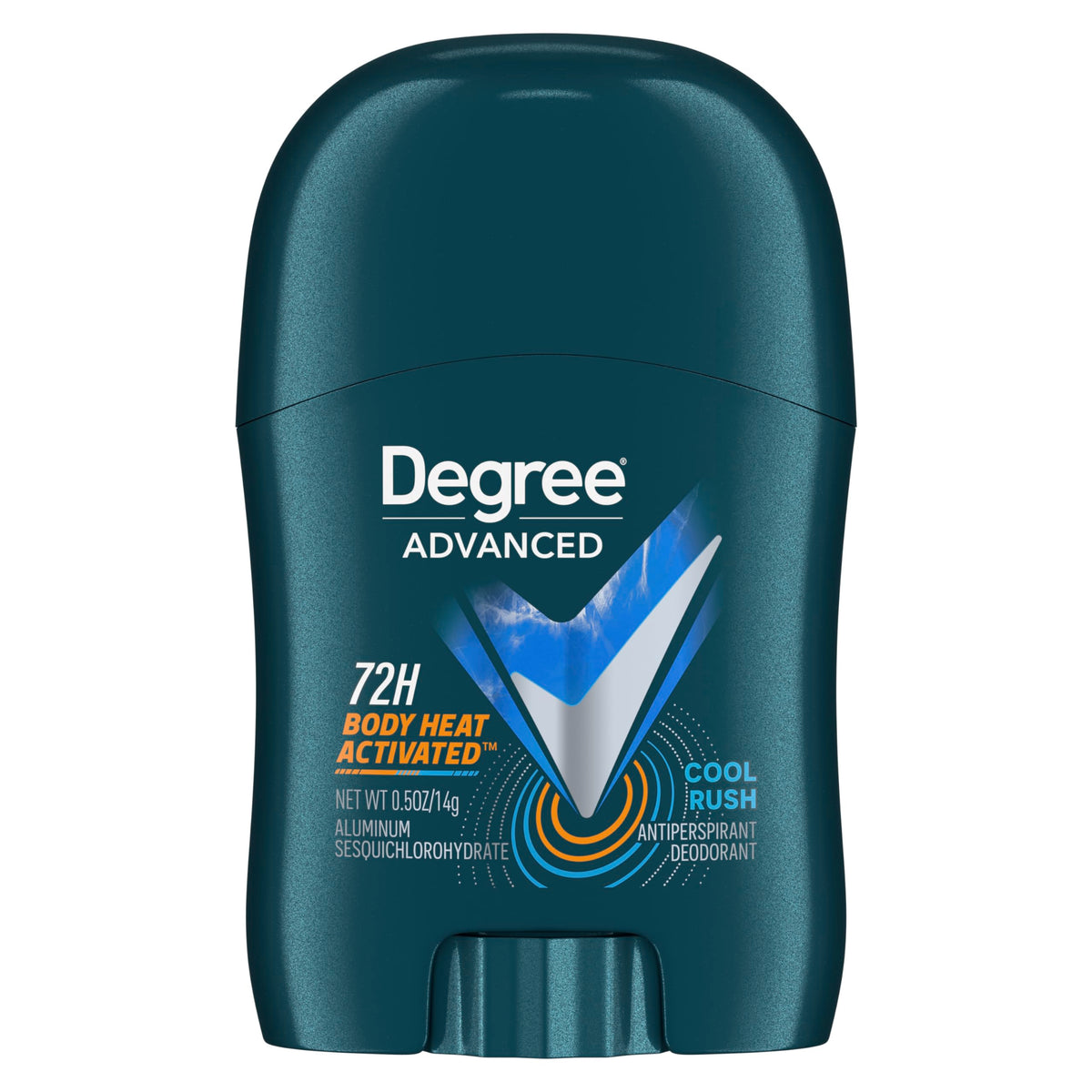 Degree Antiperspirant Déodorant Cool Rush 0,5 oz vue de face