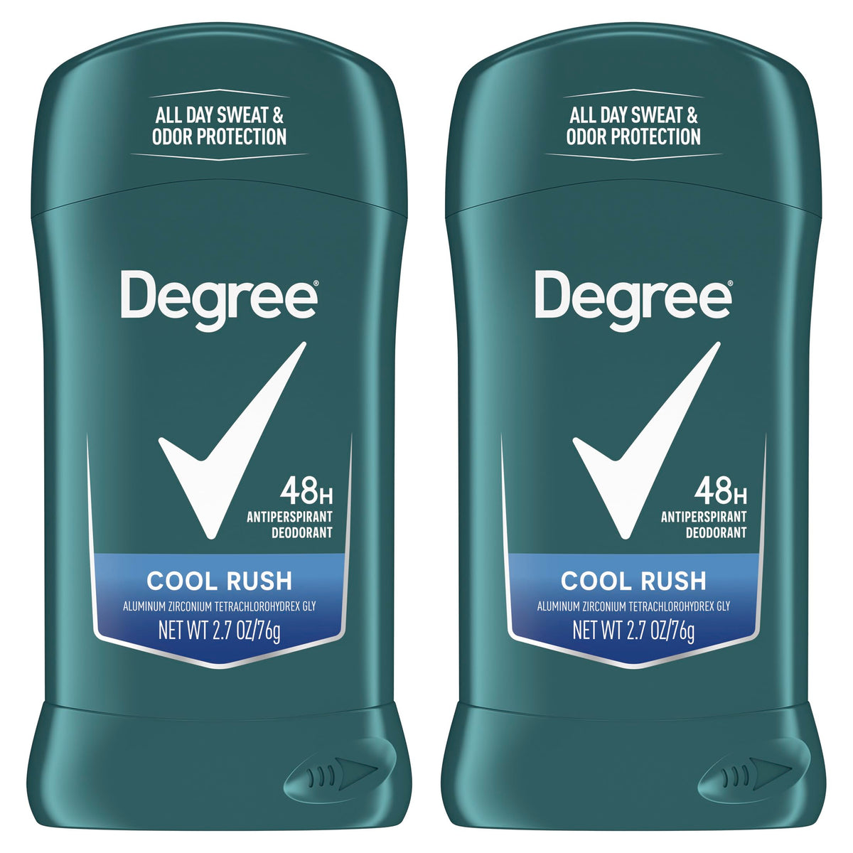 Degree Antiperspirant Déodorant Cool Rush Pack de 2 face avant