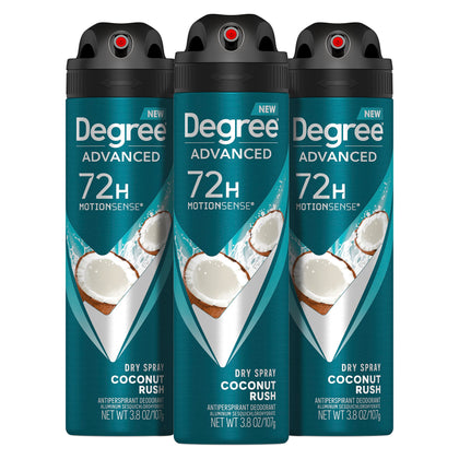 Degree Antiperspirant Déodorant Spray Sec Coconut Rush 3.8 oz vue avant