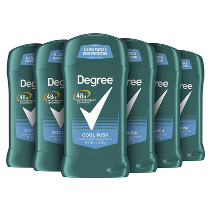 Degree Déodorant Antitranspirant Cool Rush pack de 6 sticks de 2,7 oz