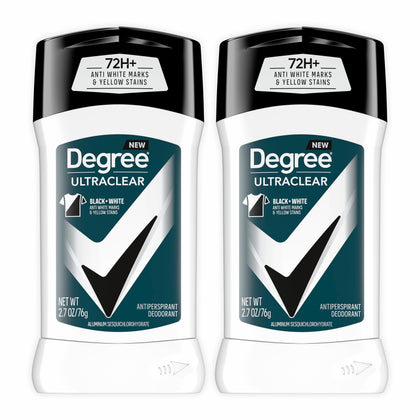 Degree Men UltraClear Black+White Antiperspirant 2,7 oz vue avant