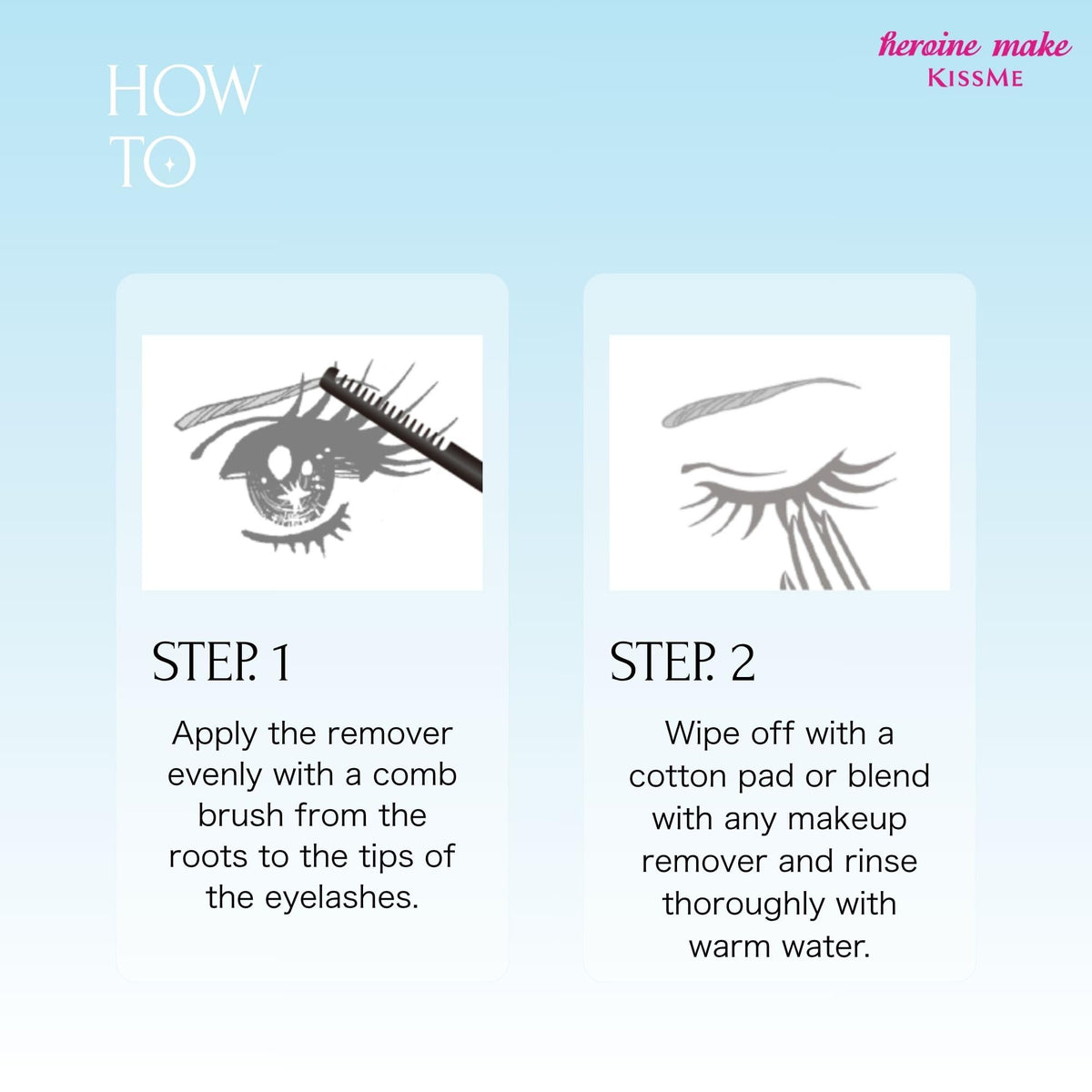 Démaquillant mascara Heroine Make format voyage