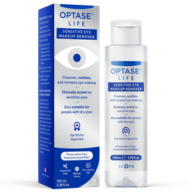 Démaquillant Optase pour yeux sensibles 100 ml vue avant avec étiquette