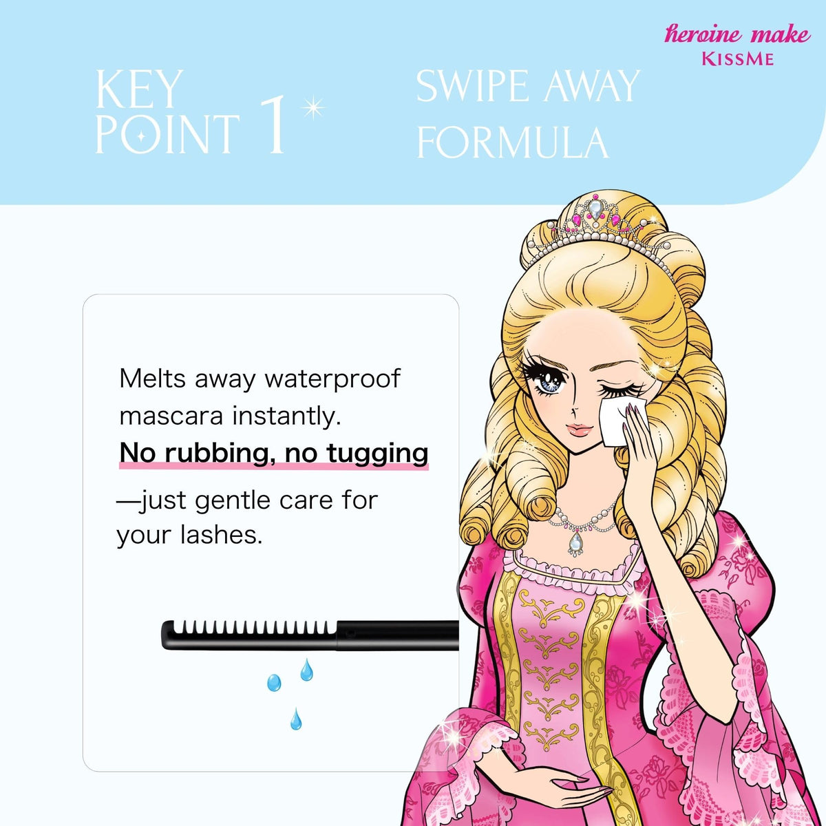 Démaquillant waterproof Heroine Make côté avec ingrédients