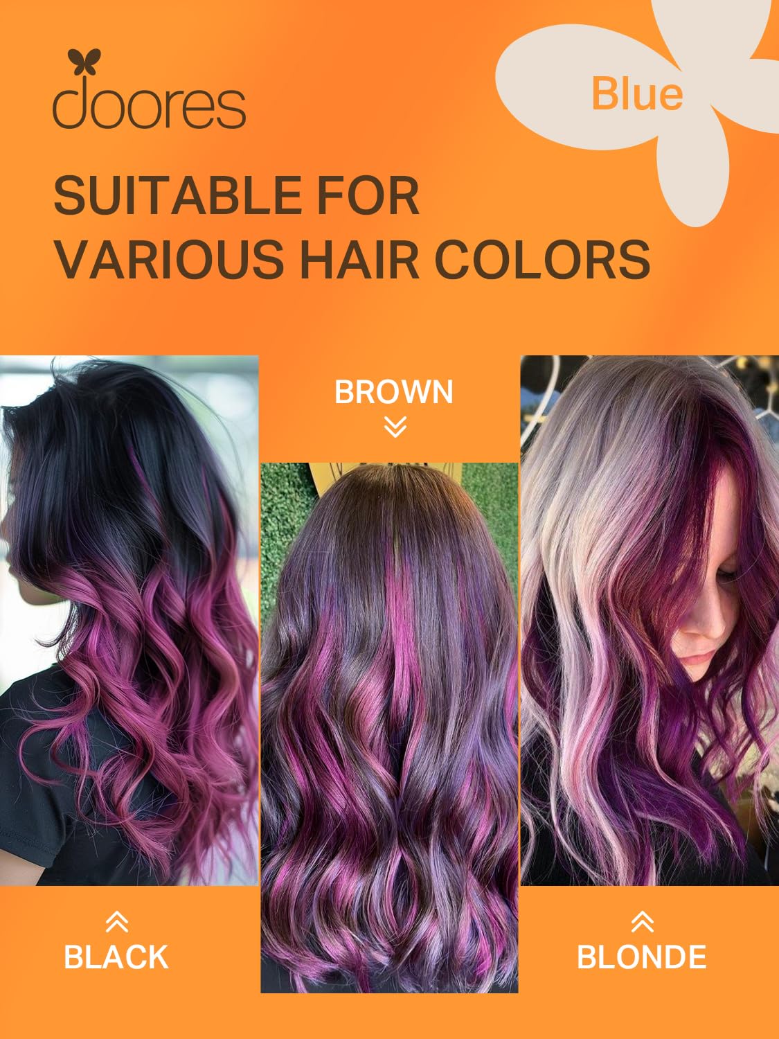 Démonstration d'application des extensions DOORES sur cheveux fins