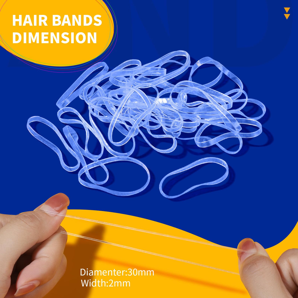 Démonstration d'élastiques à cheveux Teenitor en usage