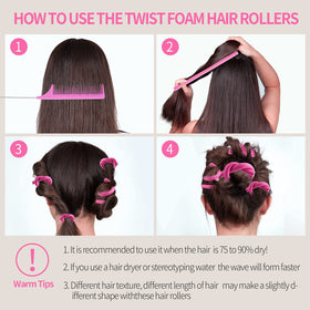 Démonstration d'utilisation des rouleaux flexibles Buytta sur cheveux