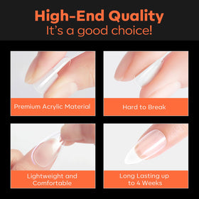 Démonstration d'utilisation des tips à ongles carrés modelones
