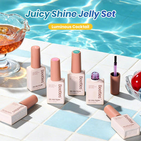 Démonstration de l'effet des couches de vernis gel Luminous Cocktail