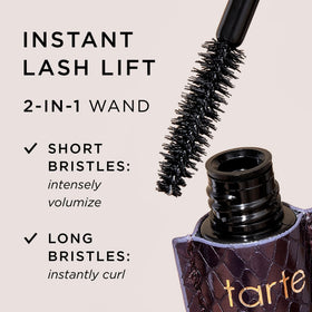 Démonstration de l'effet du mascara tarte Lights, Camera, Lashes