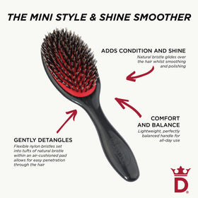 Démonstration de l'utilisation de la brosse Denman sur cheveux bouclés