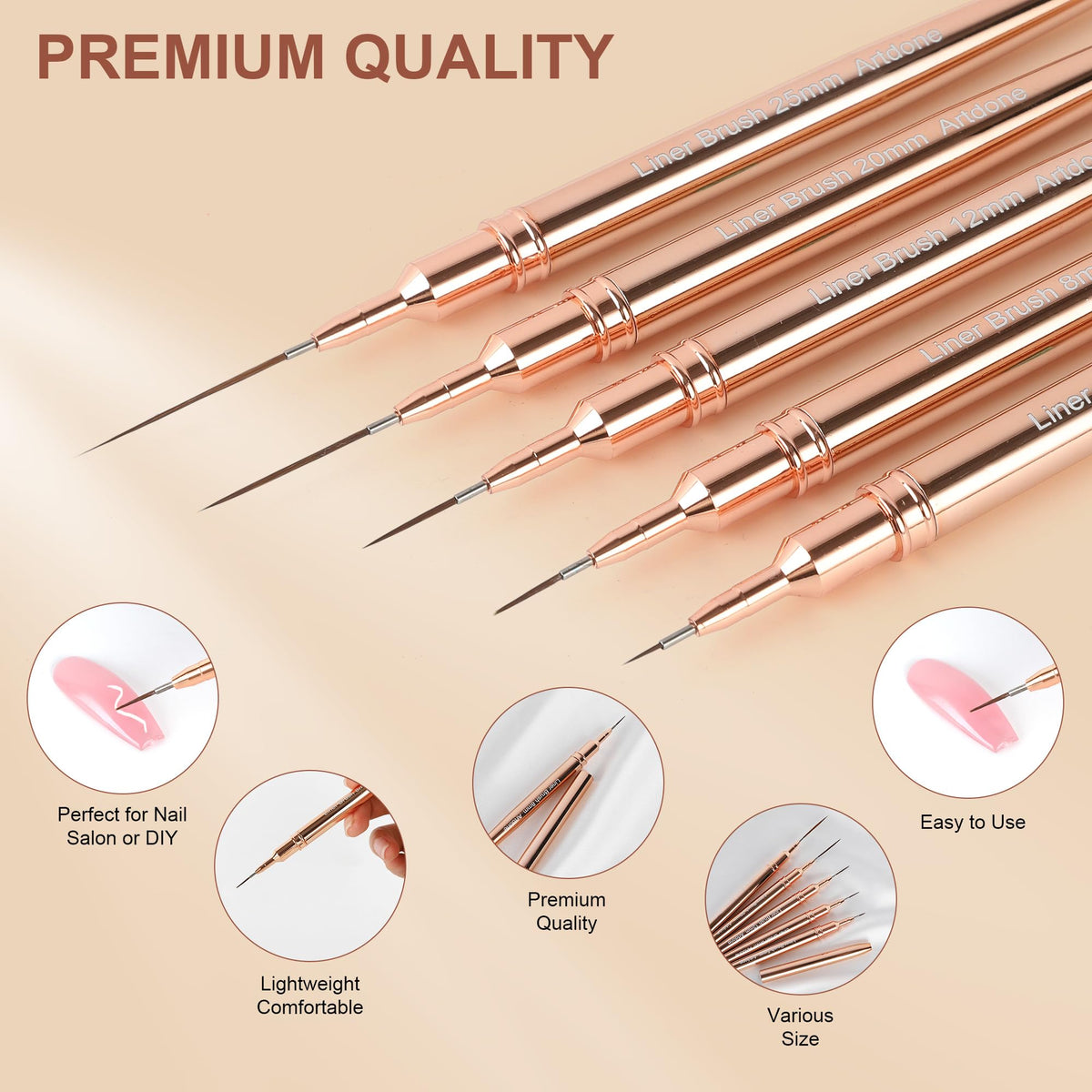 Démonstration de l'utilisation des stylos Artdone pour créer des motifs de nail art
