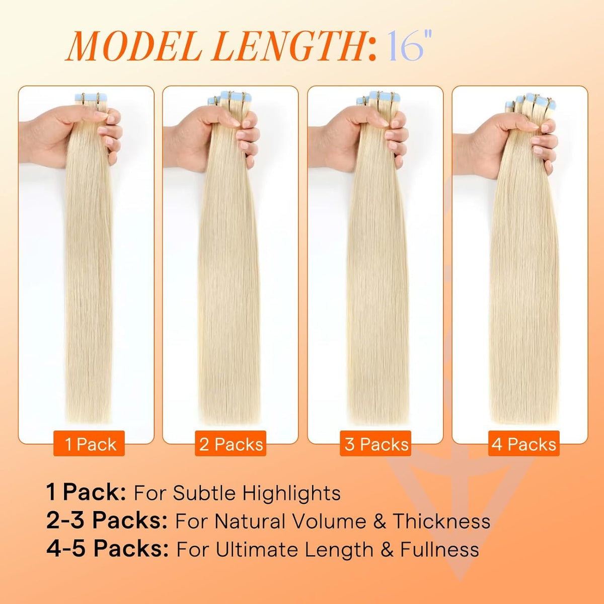 Démonstration de la légèreté des extensions de cheveux