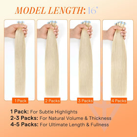 Démonstration de la légèreté des extensions de cheveux