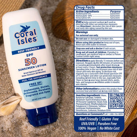 Démonstration de la résistance à l'eau de la lotion solaire