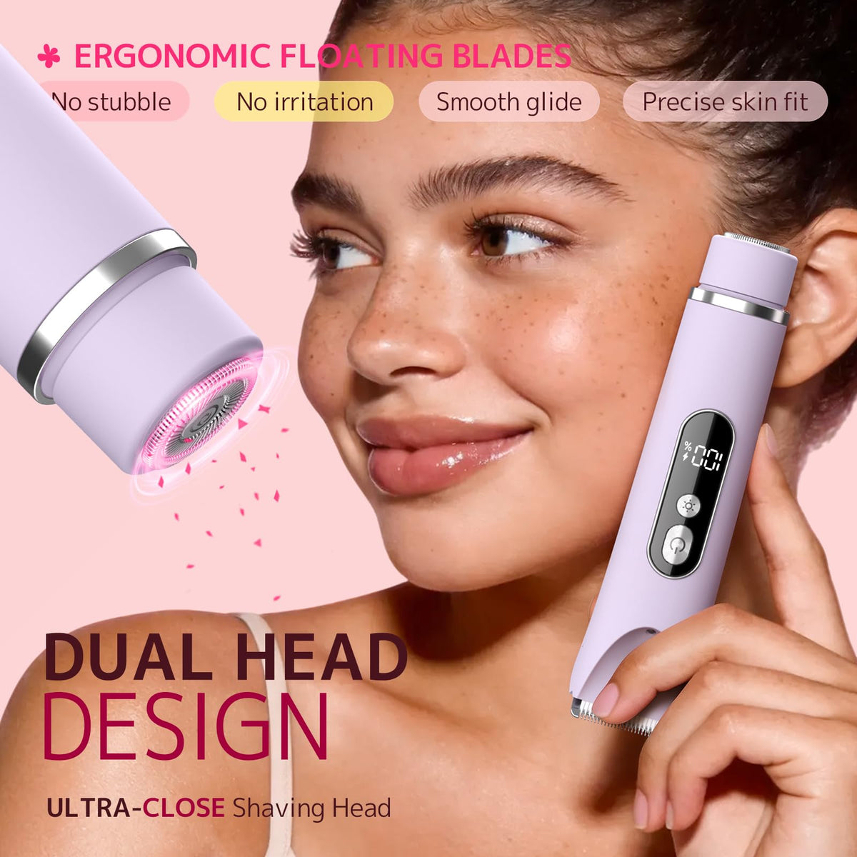 Démonstration du rasage sous la douche avec le rasoir CoolHair