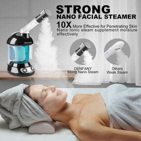Denfany Steamer Facial avec réservoir d'eau rempli