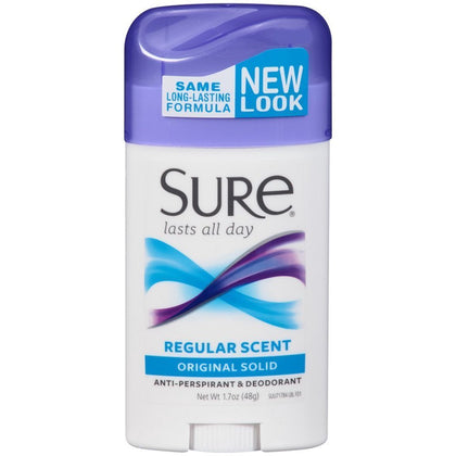 Déodorant anti-transpirant solide Sure 1,70 oz vue avant