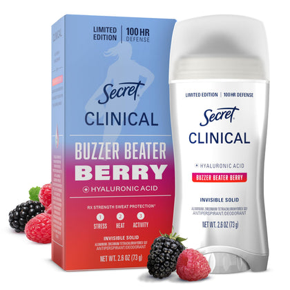 Déodorant antiperspirant Secret 100H vue avant avec emballage violette