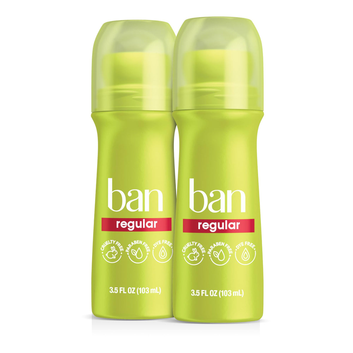Déodorant antisudorifique roll-on Ban invisible 100ml vue avant