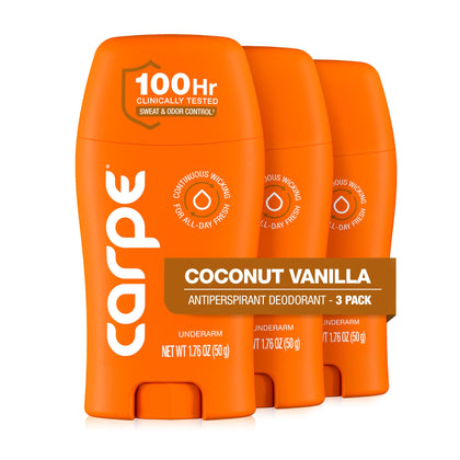 Déodorant antitranspirant Carpe 100h femme Coco Vanille vue avant